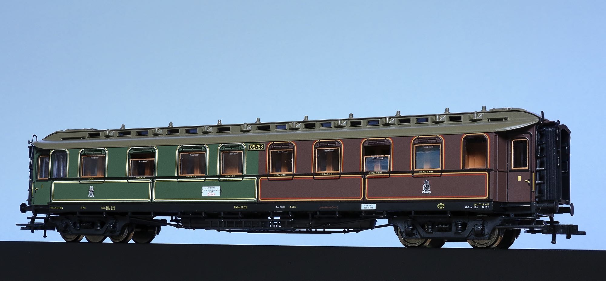 Voiture 1e 3e classe recto