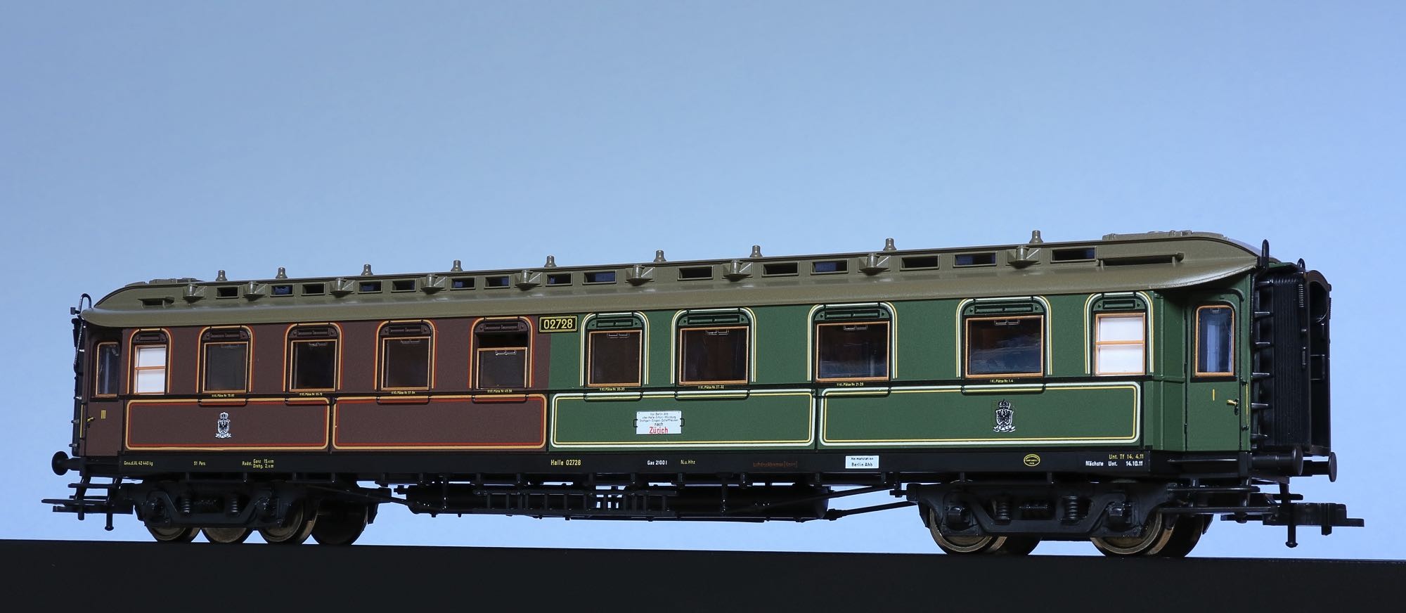 Voiture mixte 1e 3e classe verso